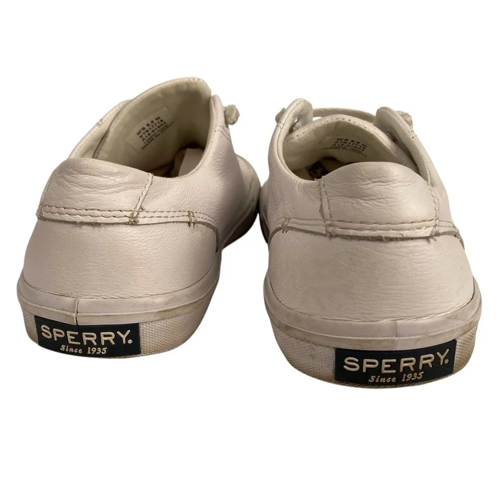 Sperry Top Sider Sneaker Womens 8.5 White Seacoast Core Lace‎ Up Leather